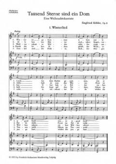 Tausend Sterne sind ein Dom op. 8 (Siegfried Köhler) 