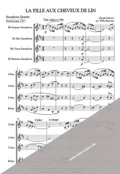 La fille aux cheveux de lin von Claude Debussy 