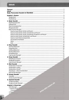 Body Percussion Sounds And Rhythms von Richard Filz im Alle Noten Shop kaufen