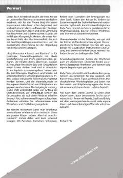 Body Percussion Sounds And Rhythms von Richard Filz im Alle Noten Shop kaufen