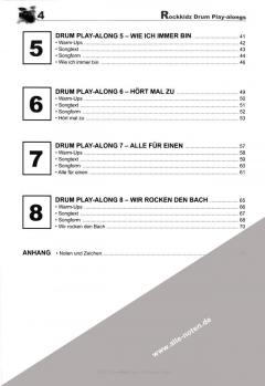 Rockkidz Drum Play-Alongs >> Schlagzeugnoten mit CD