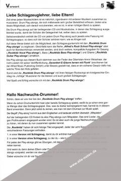Rockkidz Drum Play-Alongs >> Schlagzeugnoten mit CD
