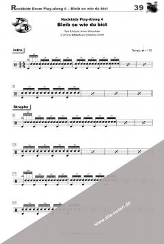 Rockkidz Drum Play-Alongs >> Schlagzeugnoten mit CD
