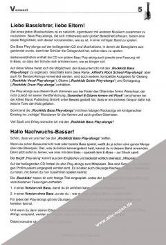 Rockkidz Bass Play-Alongs (Armin Weisshaar) \(>> Bassnoten mit CD