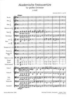 Akademische Festouvertüre op. 80 von Johannes Brahms 