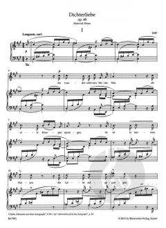 Dichterliebe op. 48 von Robert Schumann 