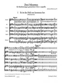 2 Motetten op. 29 (Johannes Brahms) 