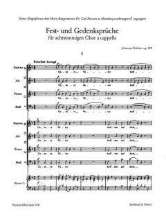 Fest- und Gedenksprüche op. 109 (Johannes Brahms) 