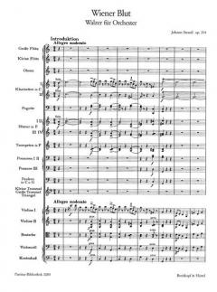 Wiener Blut op. 354 von Johann Strauss (Vater) 