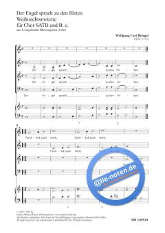 Der Engel sprach zu den Hirten (Wolfgang Briegel) 