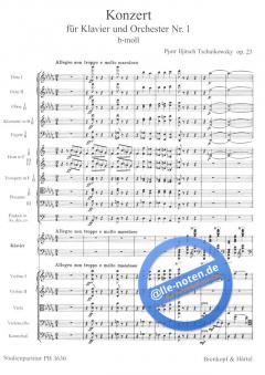 Klavierkonzert Nr. 1 b-moll op. 23 von Pjotr Iljitsch Tschaikowski 