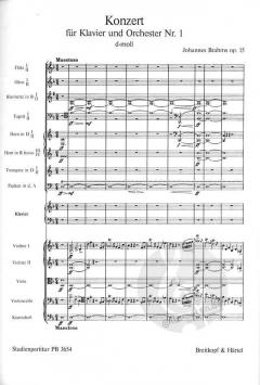 Klavierkonzert Nr. 1 d-moll op. 15 von Johannes Brahms 