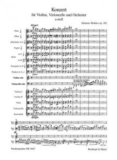 Konzert a-moll op. 102 von Johannes Brahms 