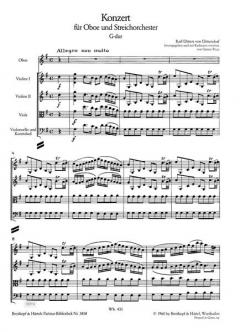 Konzert in G-Dur für Oboe und Streichorchester von Carl Ditters von Dittersdorf im Alle Noten Shop kaufen (Partitur)