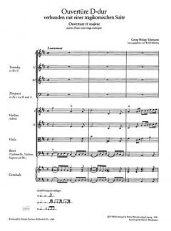 Ouvertüre D-Dur verbunden mit einer tragikomischen Suite von Georg Philipp Telemann 