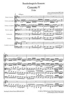 Brandenburgisches Konzert Nr. 5 in D-Dur BWV 1050 von Johann Sebastian Bach 