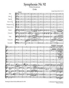 Symphonie Nr. 92 G-Dur Hob I:92 von Joseph Haydn 