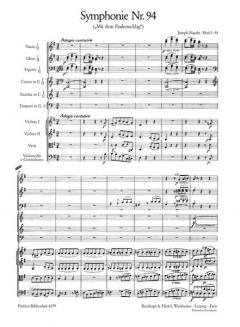 Symphonie Nr. 94 G-Dur Hob I:94 von Joseph Haydn 