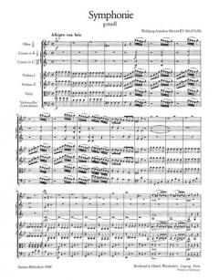 Symphonie g-moll KV 183 von Wolfgang Amadeus Mozart 