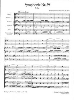 Symphonie A-Dur KV 201 von Wolfgang Amadeus Mozart 