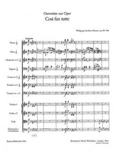 Cosi fan tutte KV 588 von Wolfgang Amadeus Mozart 
