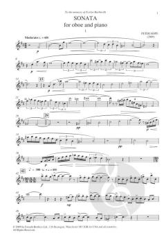 Sonata For Oboe And Piano von Peter Hope im Alle Noten Shop kaufen