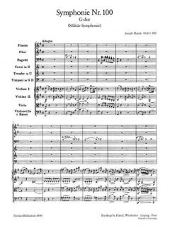 Symphonie Nr. 100 G-Dur Hob I:100 von Joseph Haydn 