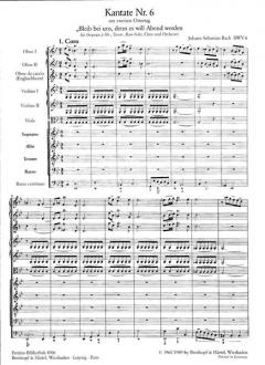 Bleib bei uns, denn es will Abend werden von Johann Sebastian Bach 