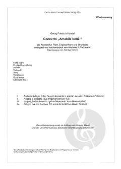 Concerto 'Amabile Belta' (Georg Friedrich Händel) 