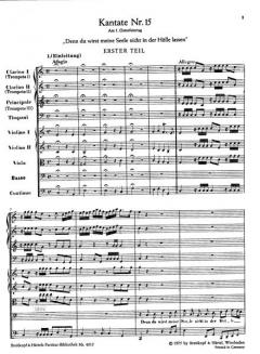 Denn du wirst meine Seele nicht in der Hölle lassen von Johann Sebastian Bach 