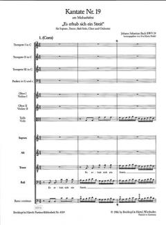 Es erhub sich ein Streit von Johann Sebastian Bach 