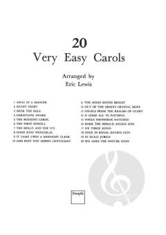20 Very Easy Carols von Eric Lewis 