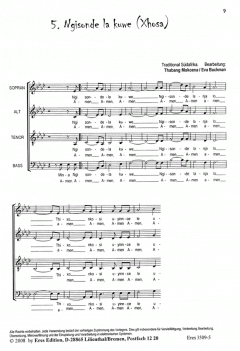 7 südafrikanische Gospels 