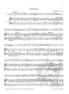 Vier Sonatinen aus Opus 2 von Joseph Reinagle 