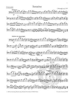 Vier Sonatinen aus Opus 2 von Joseph Reinagle 