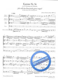 Ich will den Kreuzstab gerne tragen von Johann Sebastian Bach 