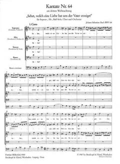 Sehet, welch eine Liebe hat uns der Vater erzeiget von Johann Sebastian Bach 