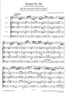 Ich steh mit einem Fuss im Grabe von Johann Sebastian Bach 