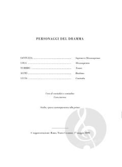 Cavalleria rusticana von Pietro Mascagni 