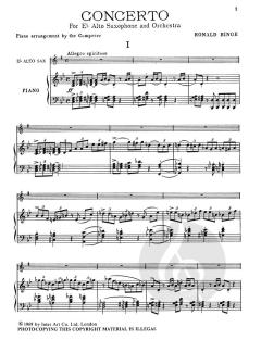 Concerto for Alto Saxophone and Orchestra von Ronald Binge 