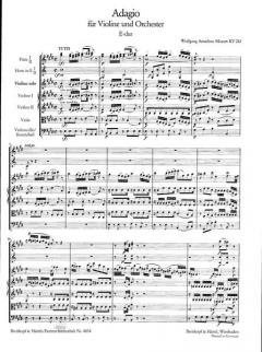Adagio E-Dur KV 261 von Wolfgang Amadeus Mozart 
