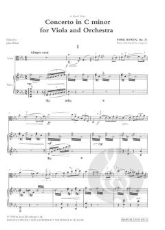 Concerto For Viola and Orchestra c-moll op. 25 von York Bowen im Alle Noten Shop kaufen