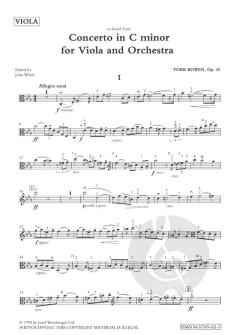 Concerto For Viola and Orchestra c-moll op. 25 von York Bowen im Alle Noten Shop kaufen