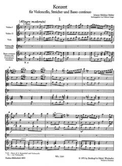 Violoncellokonzert C-Dur von Johann Melchior Molter 