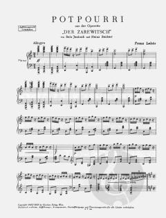 Der Zarewitsch, Grosses Potpourri von Franz Lehár 