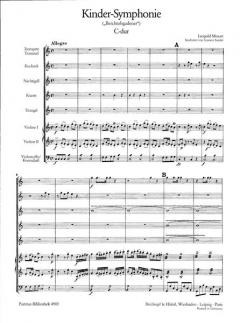 Kinder-Symphonie von Leopold Mozart 