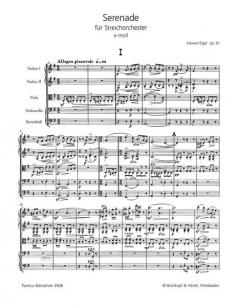 Serenade für Streicher e-moll op. 20 von Edward Elgar 
