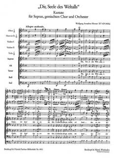 Dir, Seele des Weltalls von Wolfgang Amadeus Mozart 