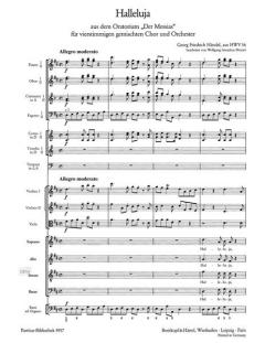 Halleluja aus dem Messias HWV 56 von Georg Friedrich Händel für gemischten Chor (SATB) und Orchester im Alle Noten Shop kaufen (Partitur)