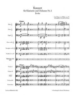 Klarinettenkonzert Nr. 2 Es-Dur von Carl Maria von Weber 
